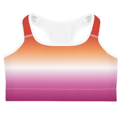 Lesbian Pride Gradient Sports bra