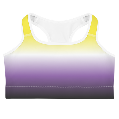 Enby Pride Gradient Sports bra