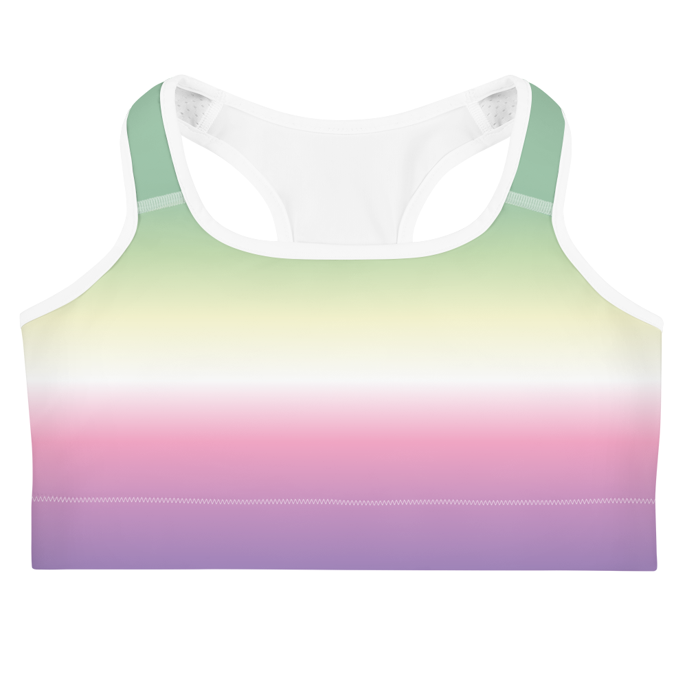 Genderfae Pride Gradient Sports bra