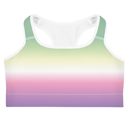 Genderfae Pride Gradient Sports bra