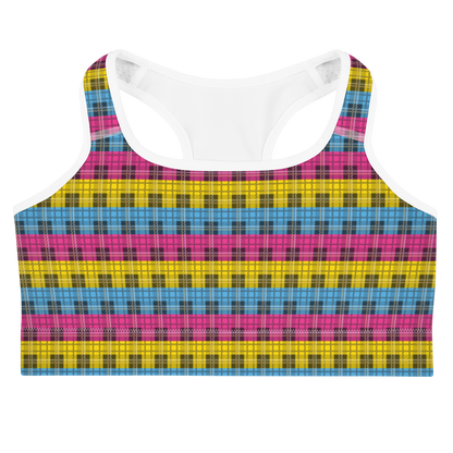 Pan Plaid Sports bra