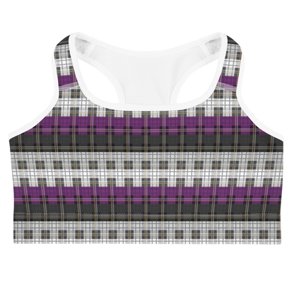 Ace Plaid Sports bra