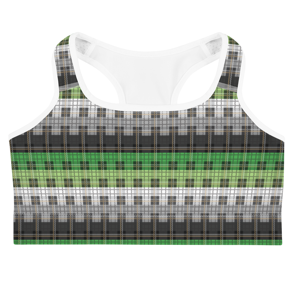 Aro Plaid Sports bra