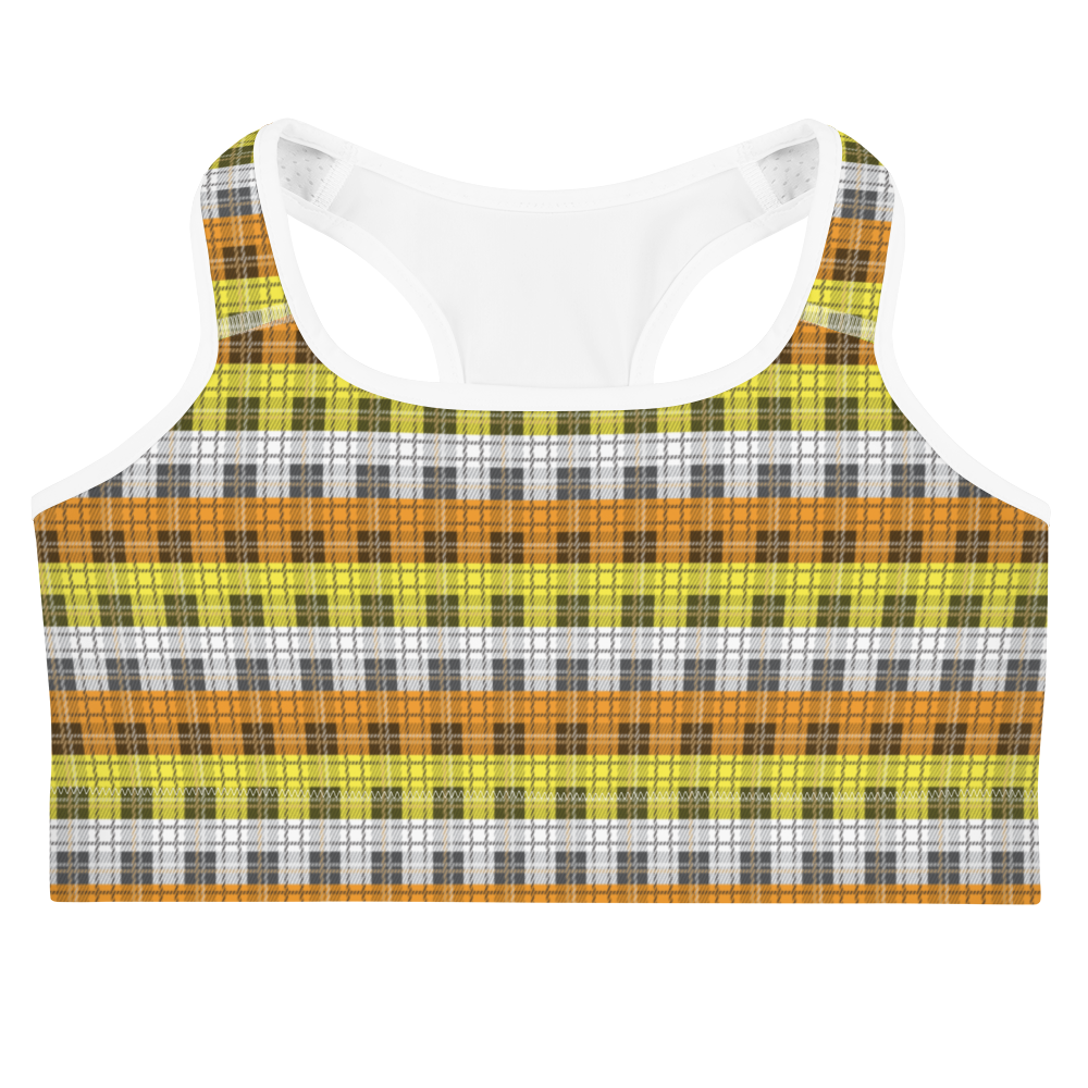 Maverique Plaid Sports bra