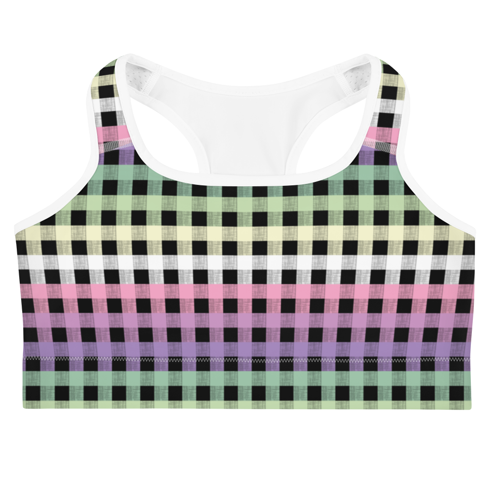 Genderfae Flannel Sports bra