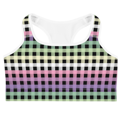 Genderfae Flannel Sports bra