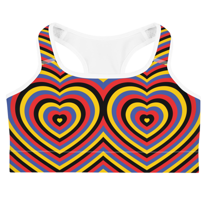 Poly Hearts Sports bra