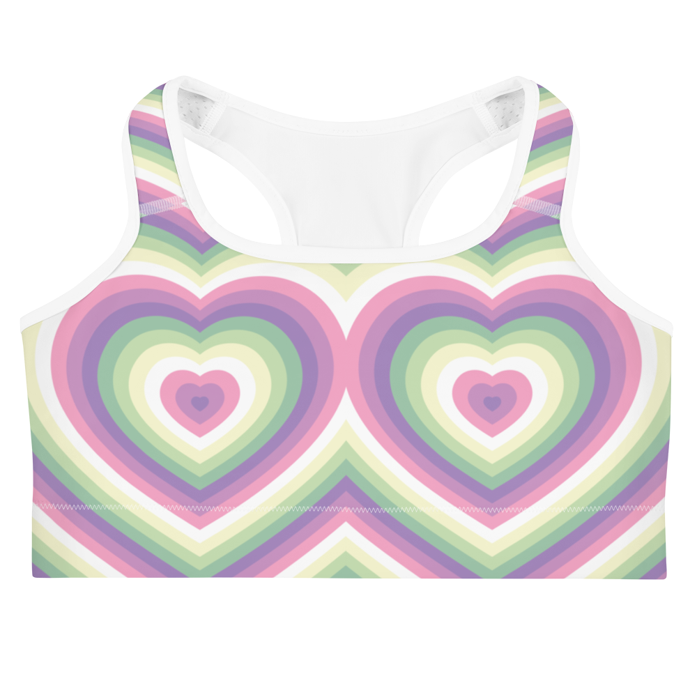 Genderfae Hearts Sports bra