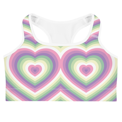 Genderfae Hearts Sports bra