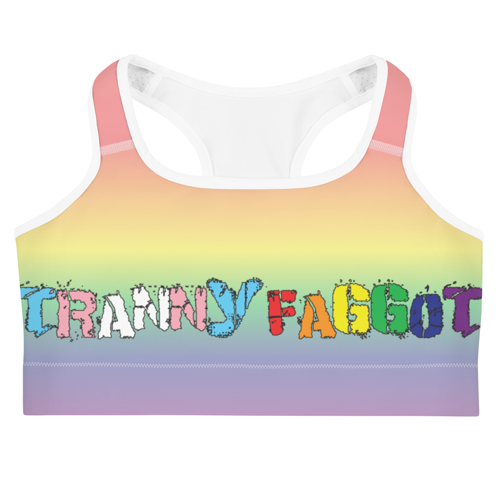 Tranny Faggot Sports bra