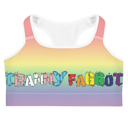 Tranny Faggot Sports bra