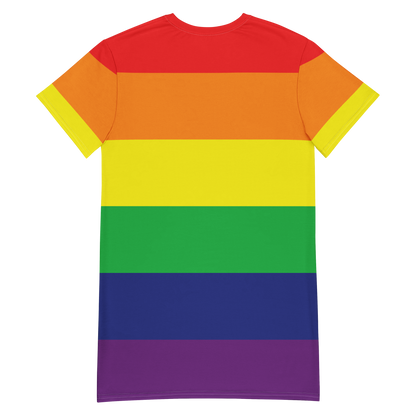 Rainbow Pride Flag T-shirt dress