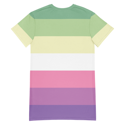 Genderfae Pride Flag T-shirt dress