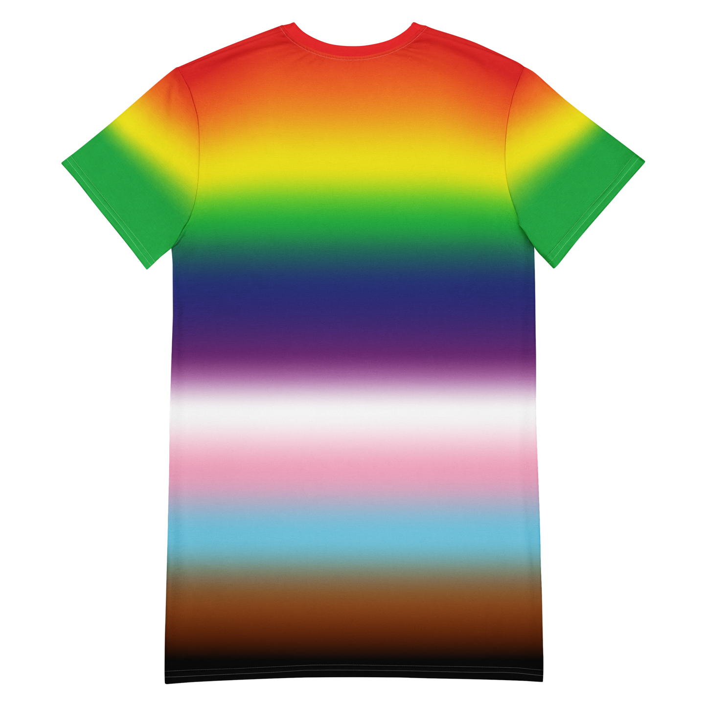 Rainbow Pride Gradient T-shirt dress