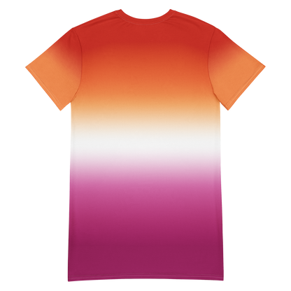 Lesbian Pride Gradient T-shirt dress