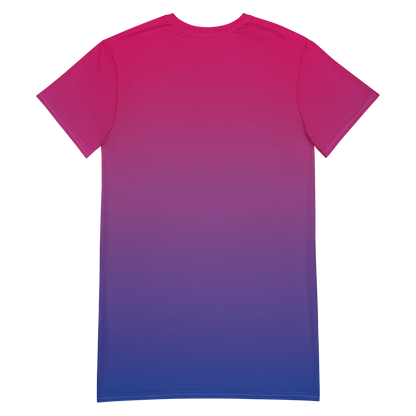 Bi Pride Gradient T-shirt dress