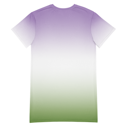 Genderqueer Pride Gradient T-shirt dress