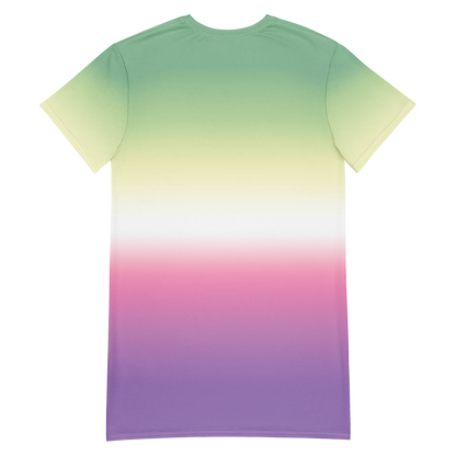 Genderfae Pride Gradient T-shirt dress