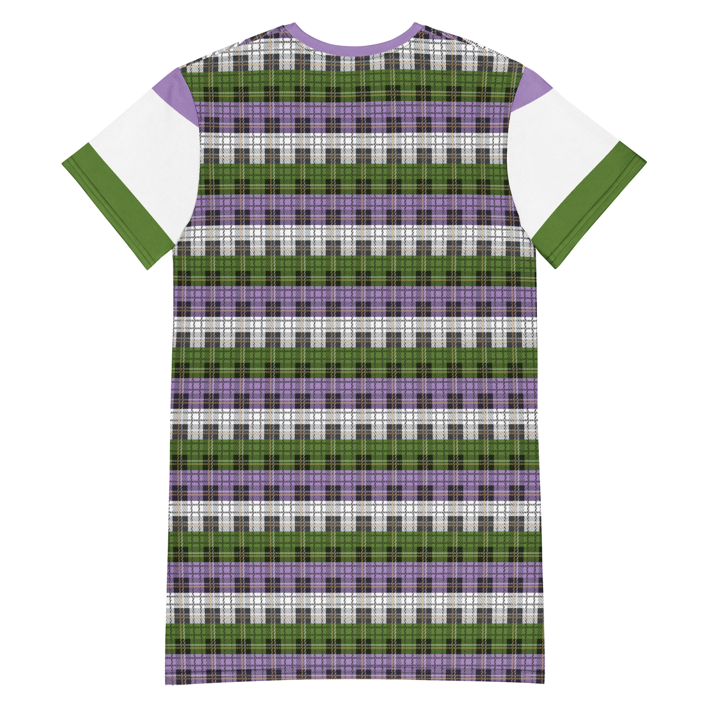 Genderqueer Plaid T-shirt dress