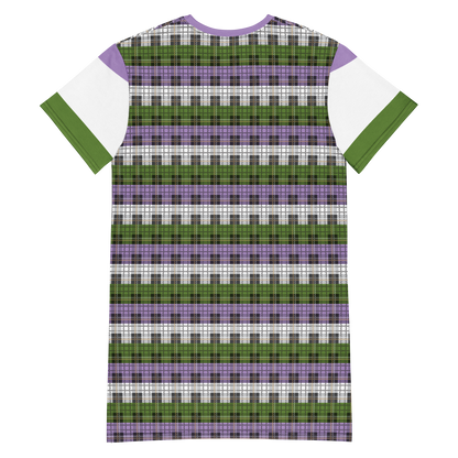 Genderqueer Plaid T-shirt dress