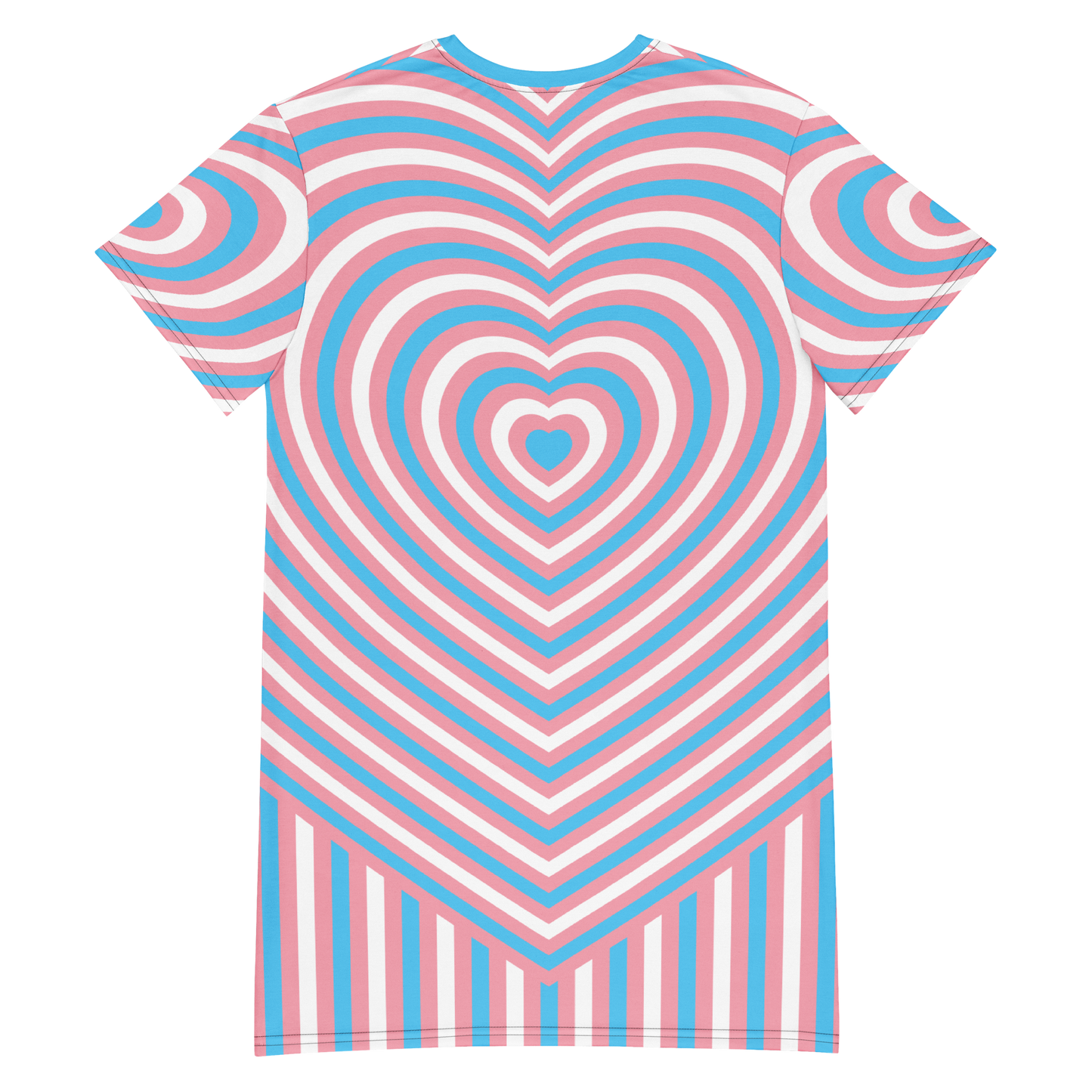 Trans Hearts T-shirt dress