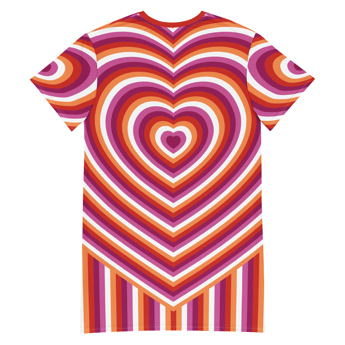 Lesbian Hearts T-shirt dress