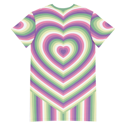 Genderfae Hearts T-shirt dress