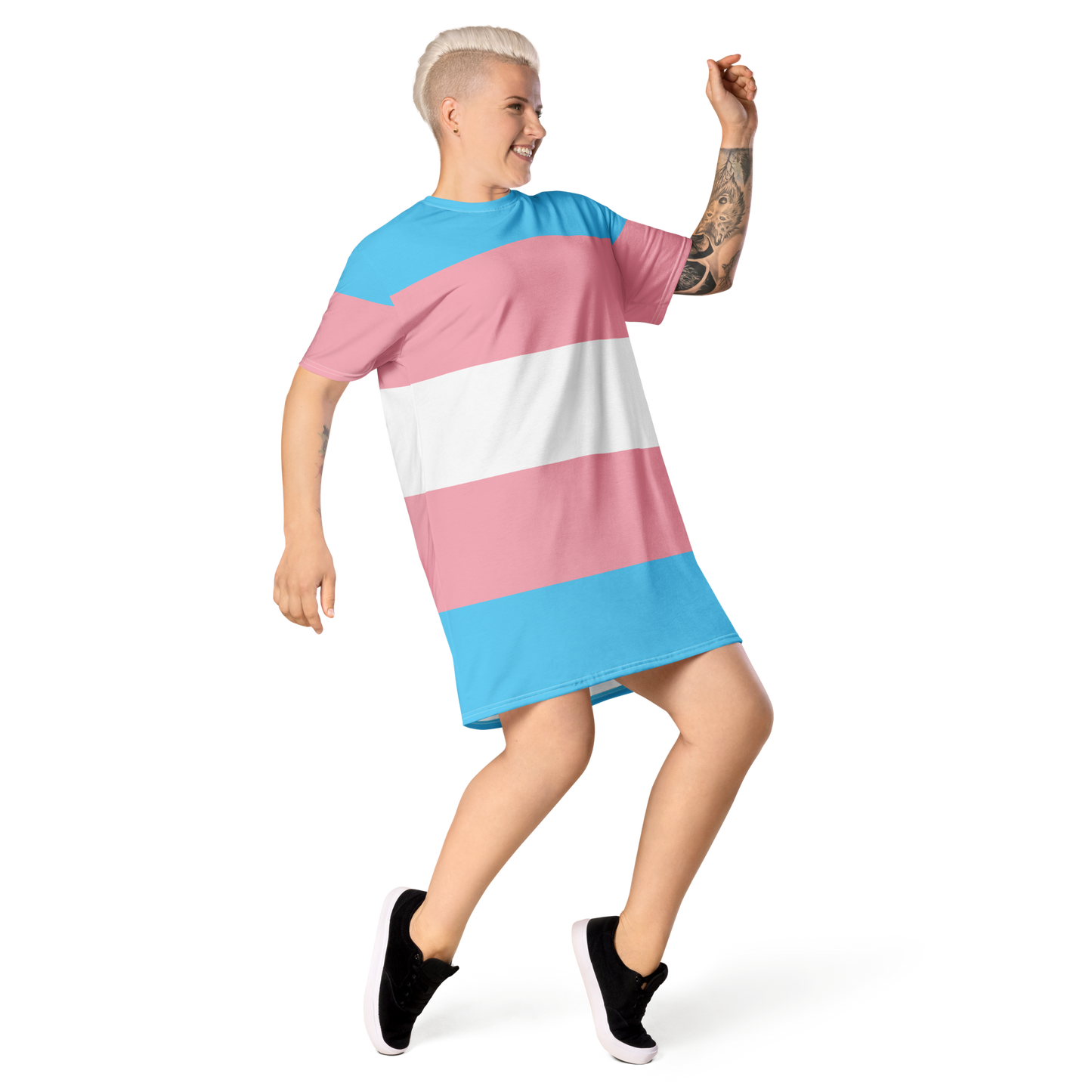 Trans Pride Flag T-shirt dress