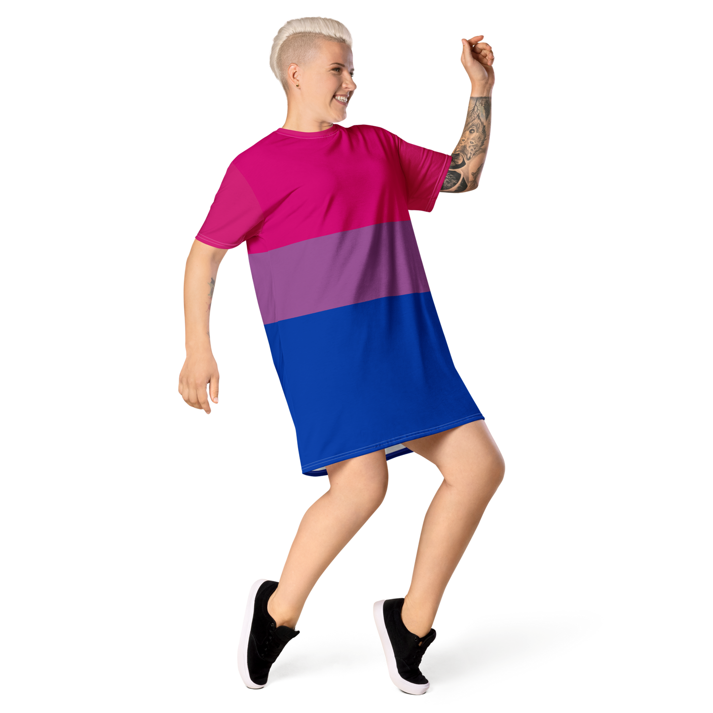 Bi Pride Flag T-shirt dress