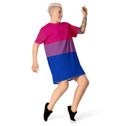 Bi Pride Flag T-shirt dress