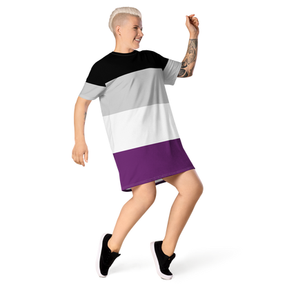 Ace Pride Flag T-shirt dress