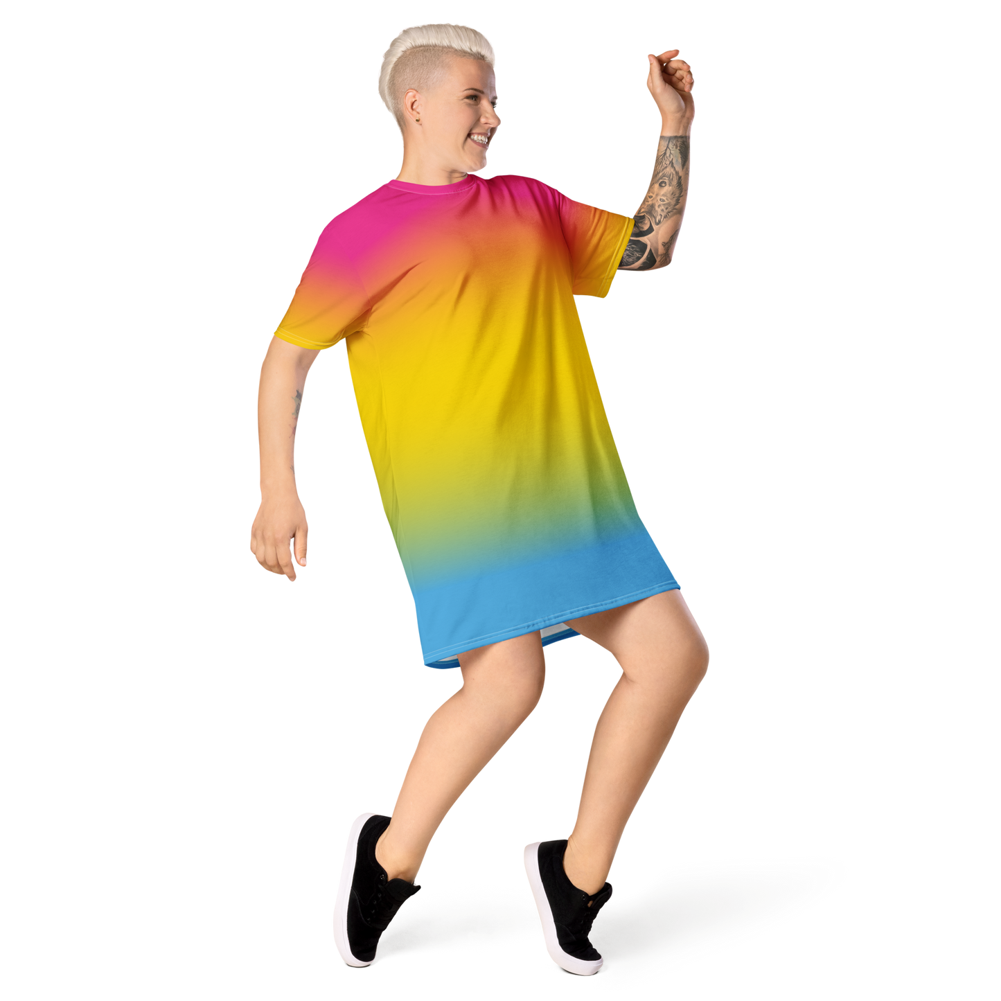 Pan Pride Gradient T-shirt dress