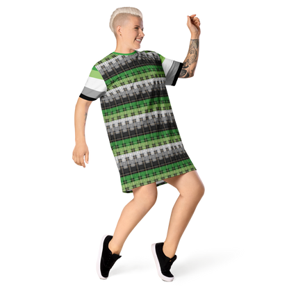 Aro Plaid T-shirt dress