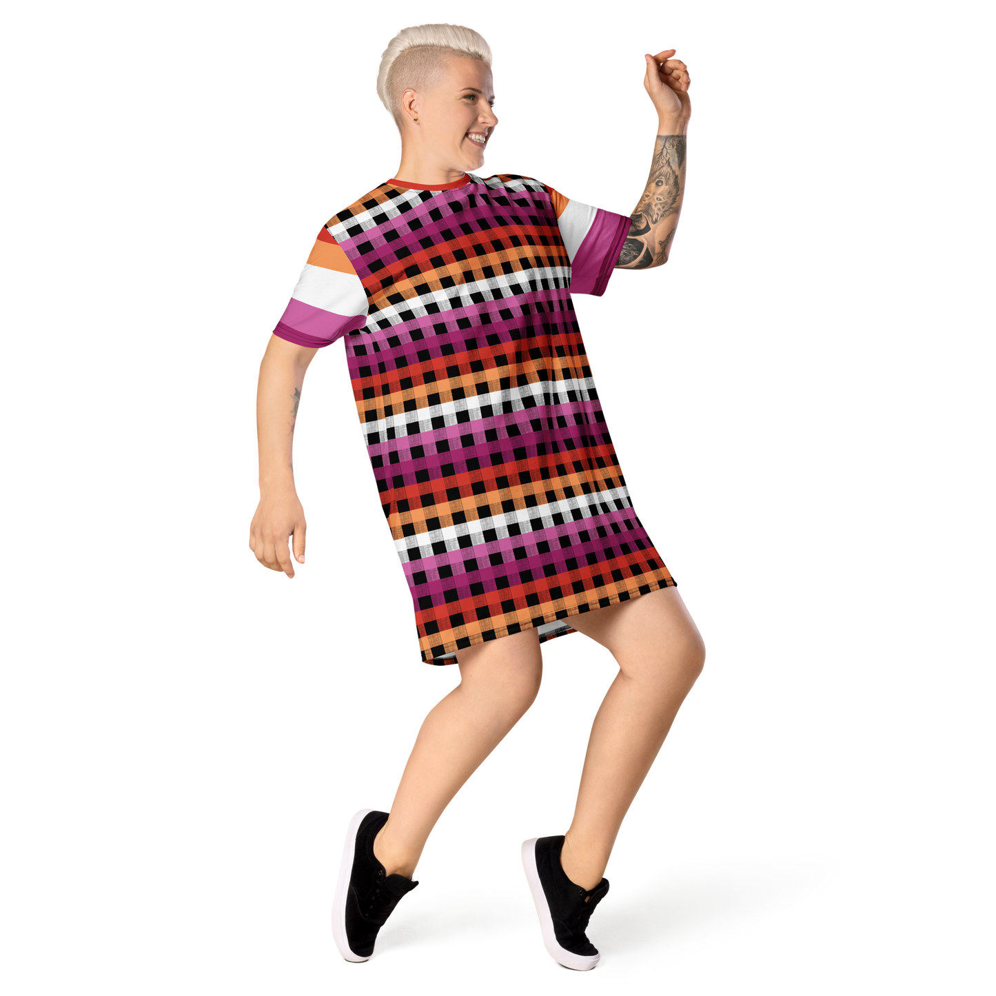 Lesbian Flannel T-shirt dress