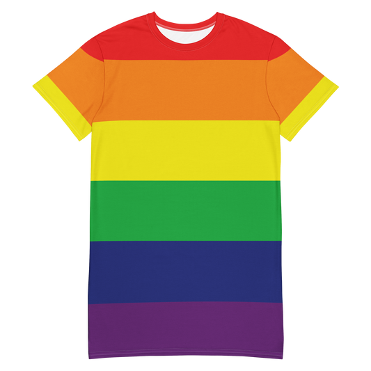 Rainbow Pride Flag T-shirt dress