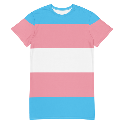 Trans Pride Flag T-shirt dress