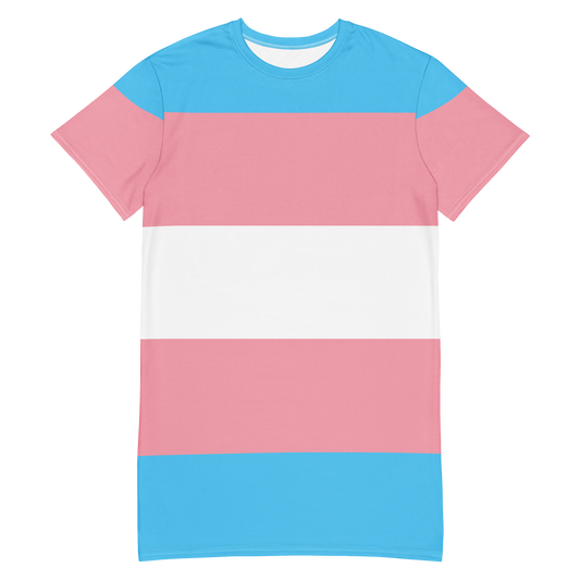 Trans Pride Flag T-shirt dress