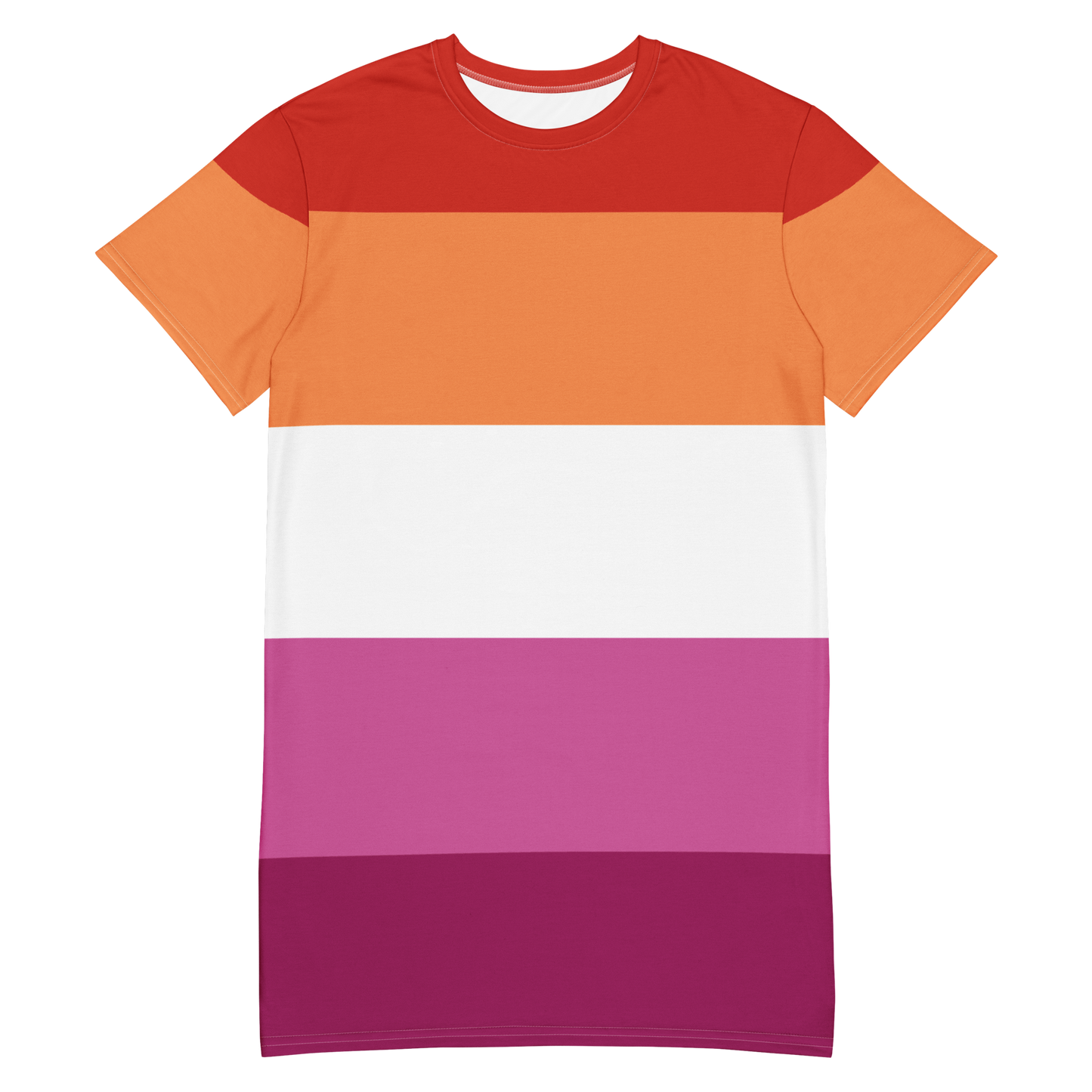 Lesbian Pride Flag T-shirt dress