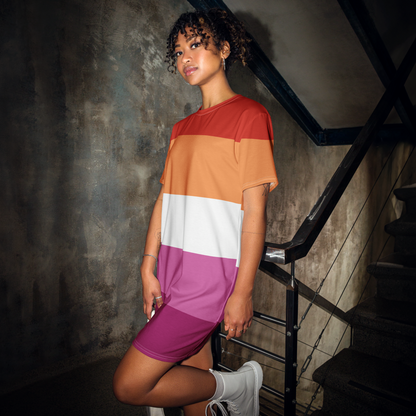 Lesbian Pride Flag T-shirt dress