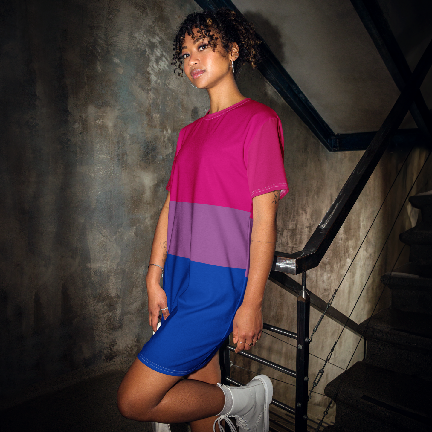 Bi Pride Flag T-shirt dress