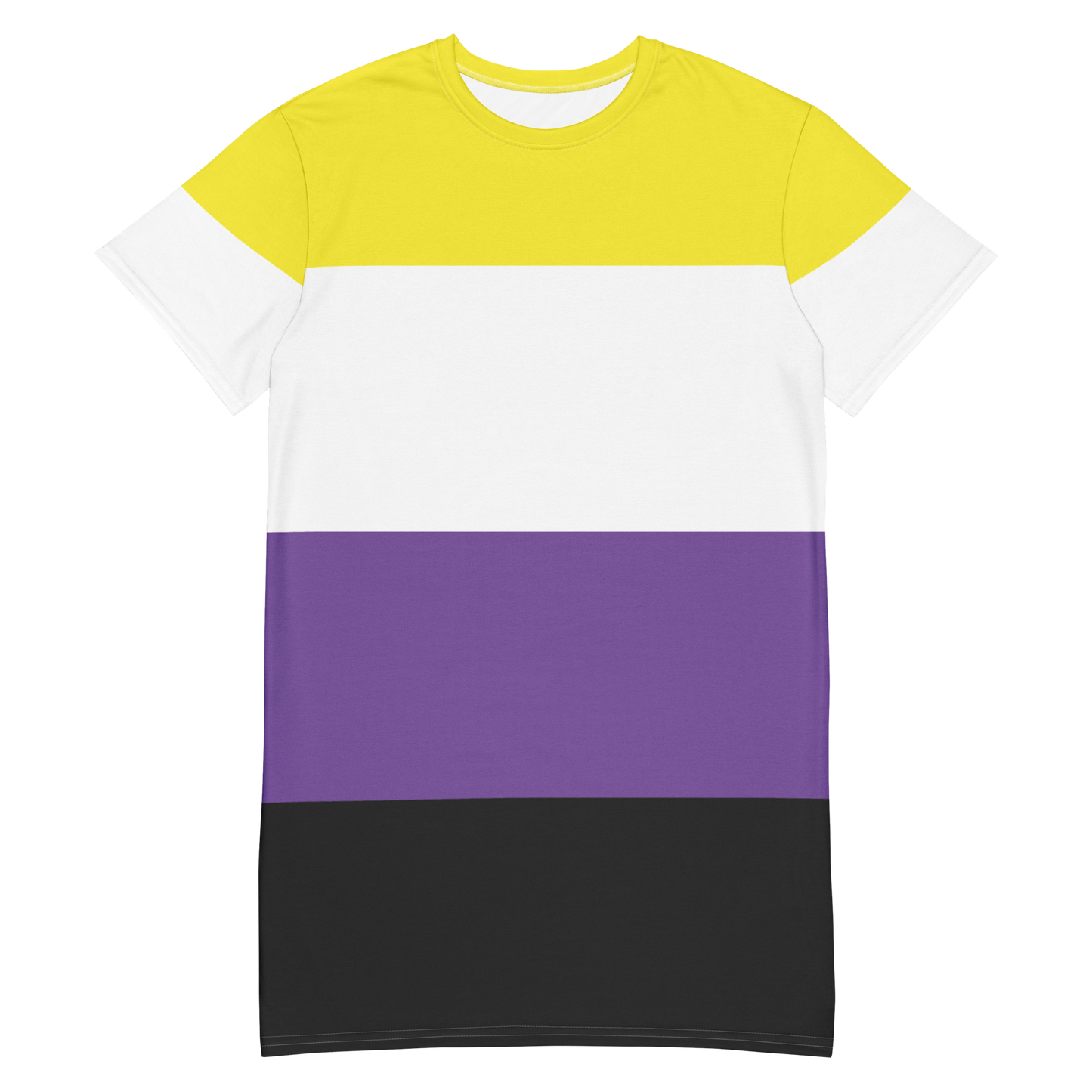 Enby Pride Flag T-shirt dress