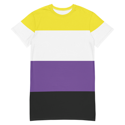 Enby Pride Flag T-shirt dress