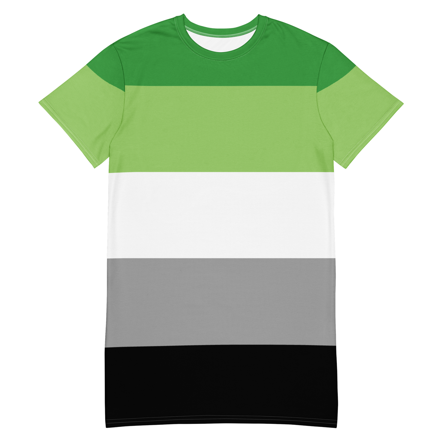 Aro Pride Flag T-shirt dress