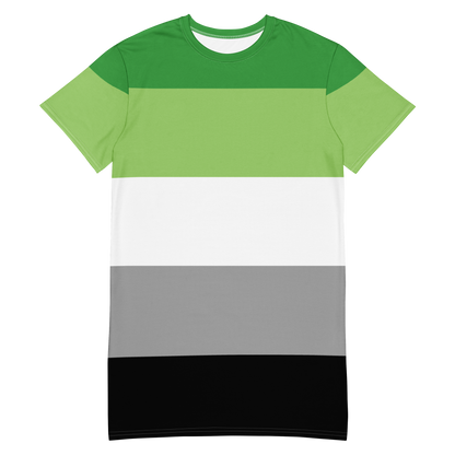 Aro Pride Flag T-shirt dress