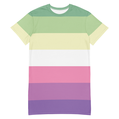 Genderfae Pride Flag T-shirt dress