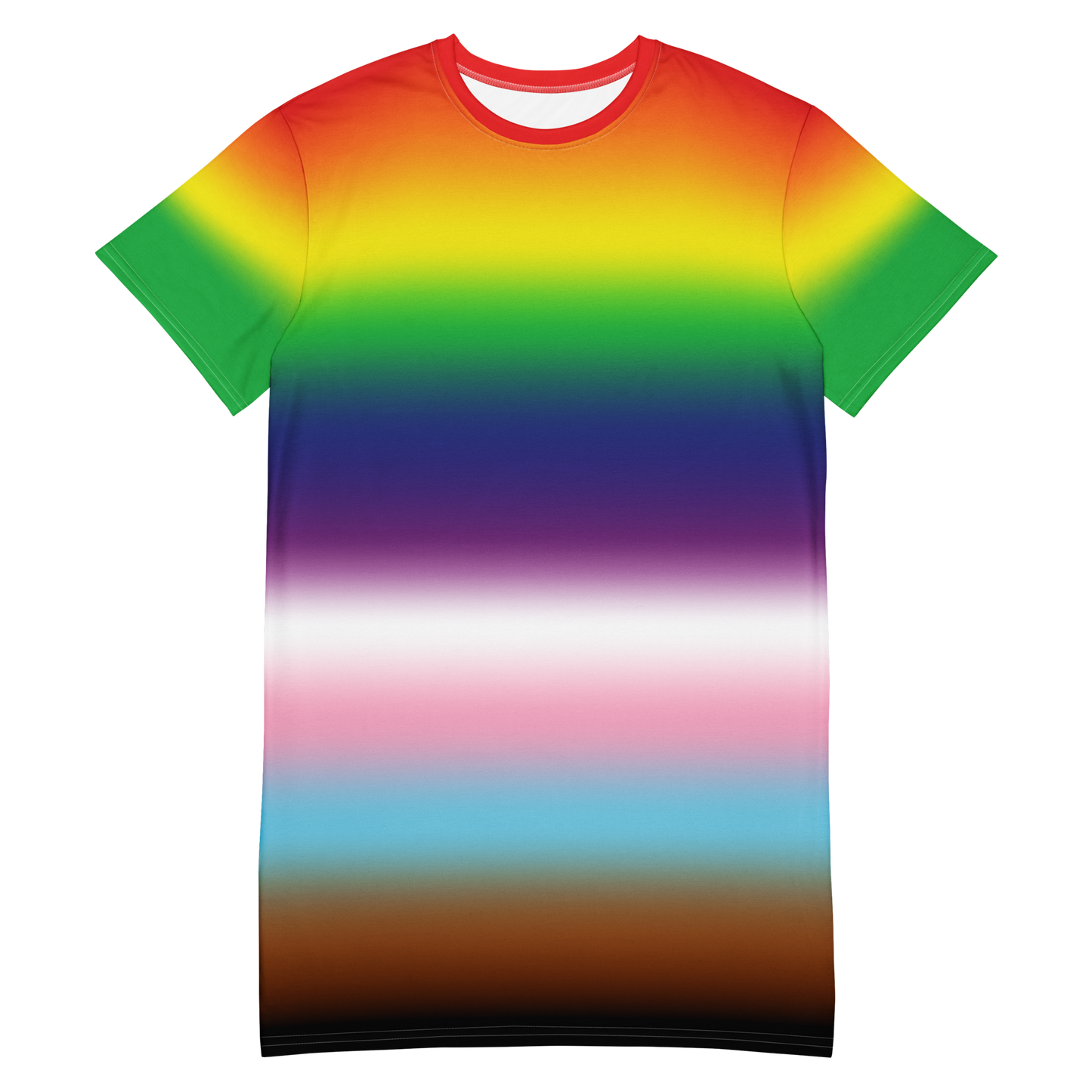 Rainbow Pride Gradient T-shirt dress