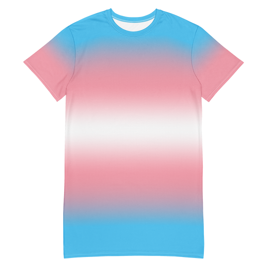 Trans Pride Gradient T-shirt dress