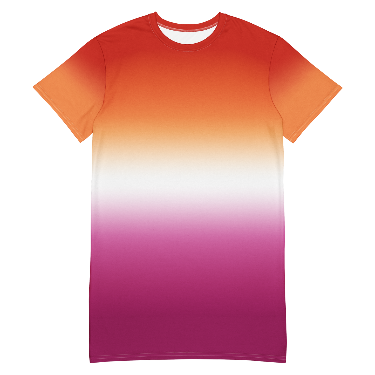 Lesbian Pride Gradient T-shirt dress