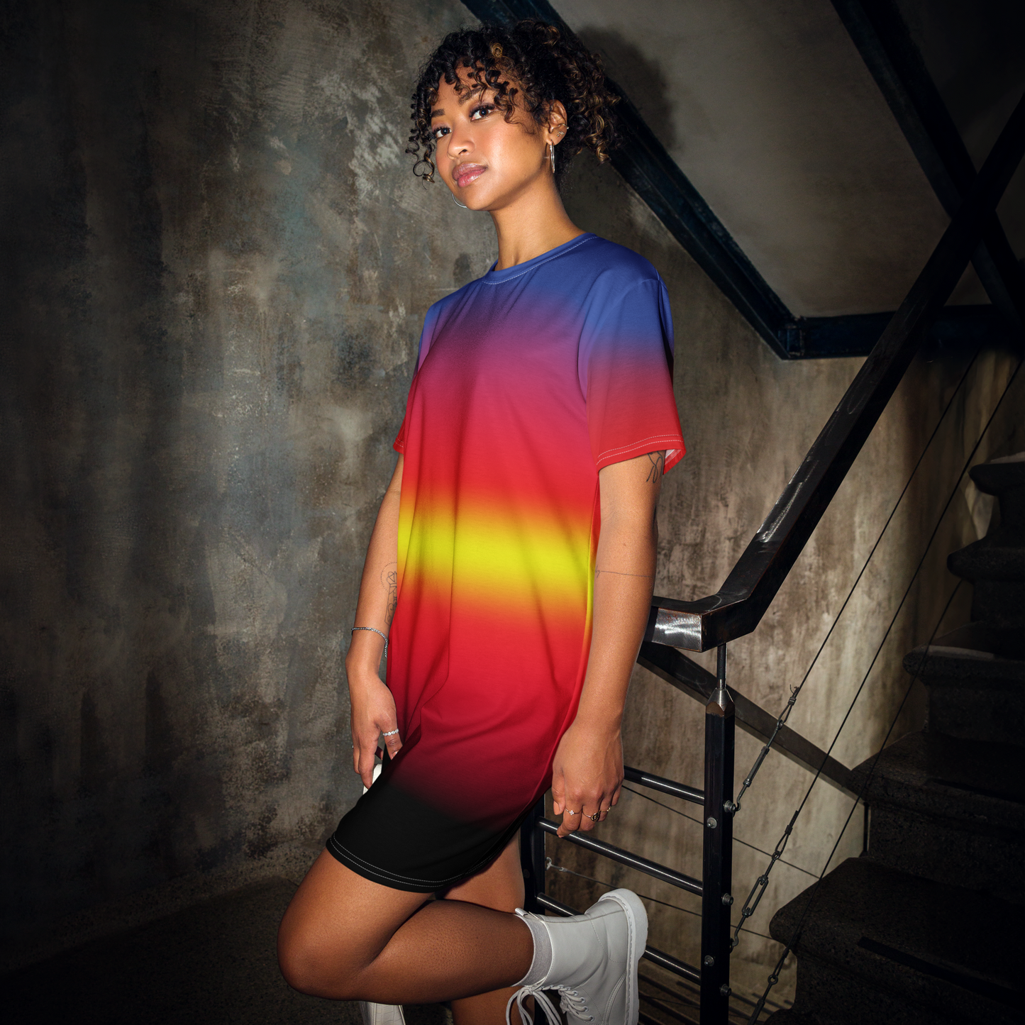 Poly Pride Gradient T-shirt dress