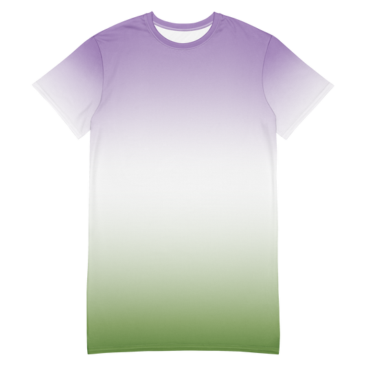 Genderqueer Pride Gradient T-shirt dress